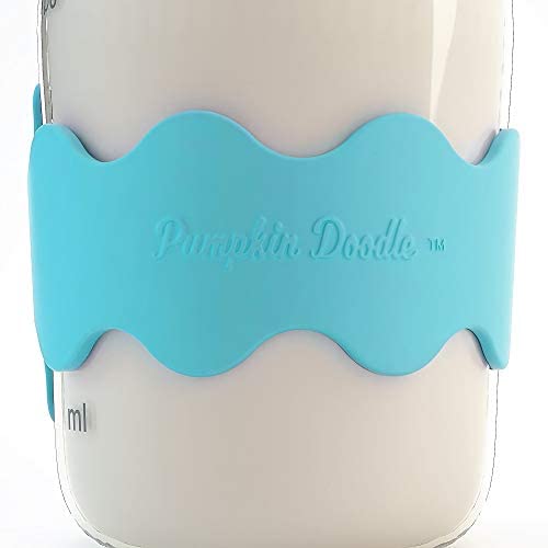 Pumpkin Doodle-The Original Write and Reuse Baby Bottle Labels for Daycare (Cool-Multi-Small) Compatible with Dr. Brown's 4oz Bottle……