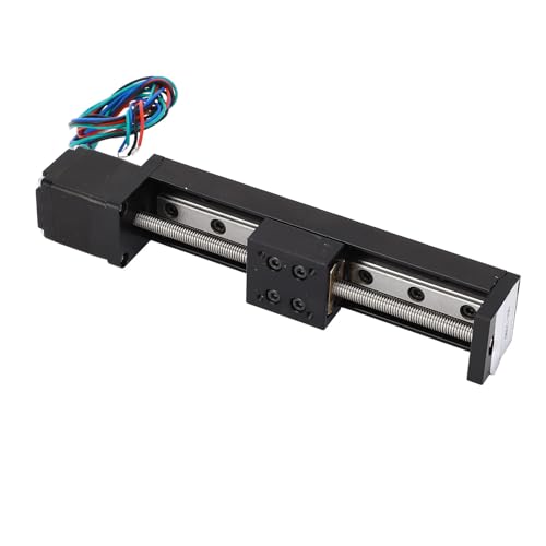 Mini Linear Rail Guide Slide Actuator, 28 Stepper Motor High Efficiency Thickened Bottom Plate Linear Guide Rail Slide Actuator for DIY