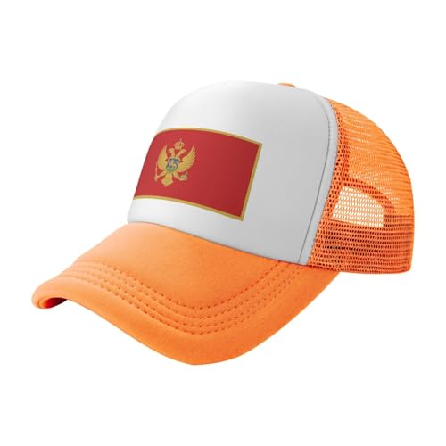Flag of Montenegro Trucker Hat Snapback Mesh Baseball Cap Unisex