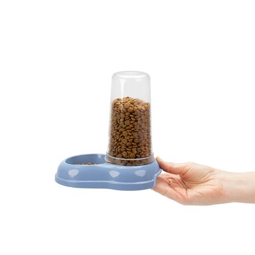 Ferplast Futter- oder Wasserspender für Hunde und Katzen AZIMUT 600 Futtertrog Wasser 0,6 Liter, Rutschfester Boden, 12,5 x 19 x H 19,5 cm Blau