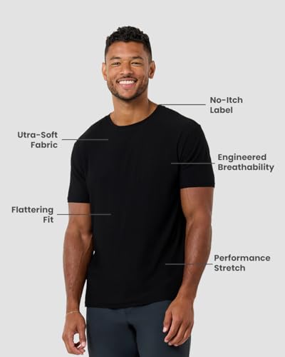 INTO THE AM Workout Shirts for Men - Ultra-Lightweight Short Sleeve Tees Athletic Gym Running S - 4XL2