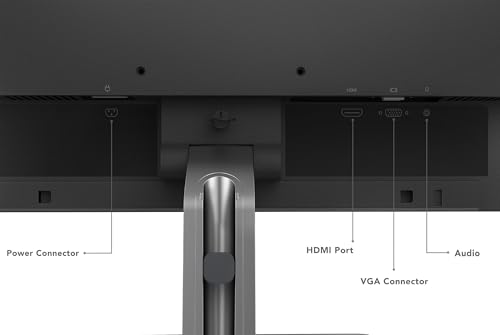 L24i-30 Monitor Gaming - Display 23.8" FullHD (1920x1080, IPS, 4 ms, 75Hz, Input HDMI+VGA, Cavo HDMI, FreeSync, Base in Metallo e Supporto per smartphone) Inclinazione regolabile - Nero/Grigio - Monitor - Immagine 7