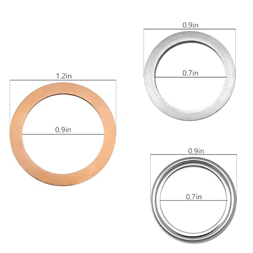 image for Mandark 12PCS Car Differential Transfer Case Crush Washer Gaskets Kit,