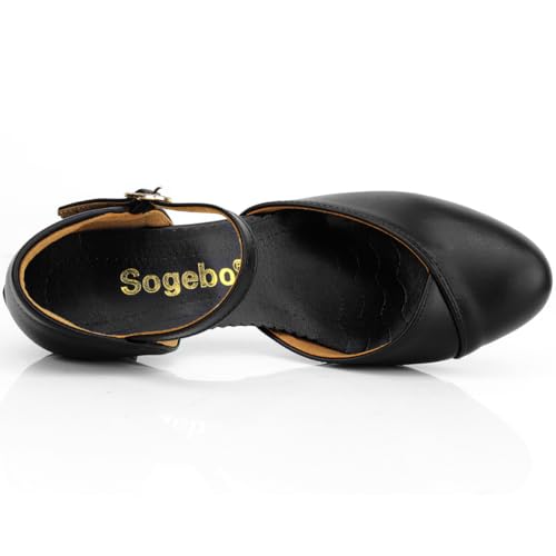 Ankle Strap Heels Ballroom Latin Salsa Dance Pumps Womens Character Shoes4