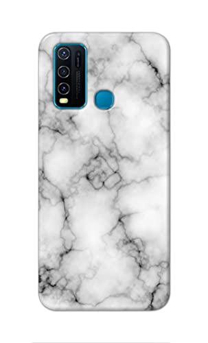 Image of Light White Marble Texture Natural Pattern Hard Back Case Cover for Vivo Y30 / Vivo Y50 Back Cover -(J5) VNS2230