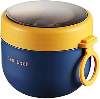 GLOBAL GOLDEN Lunch Box, Insulated Bento Box 600ml Food Containers for Office School Soup Porridge Salad Sandwich Picnic