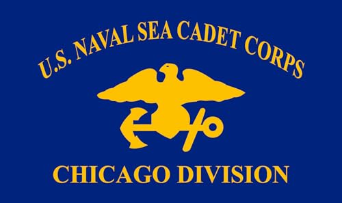 Drapeau Chicago Division USNSCC grand format horizontal pour mât extérieur