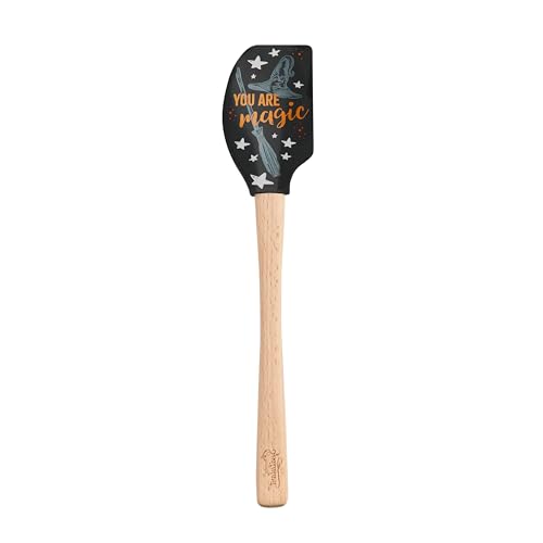 Tovolo Witch Halloween Spatula with Wood Handle Spatulart You Are Magic Witchy Gifts for Girls Women, Witch Kitchen Utensils for Cooking Baking Mixing Stirring BPA Free Heat Resistant Silicone Spatula