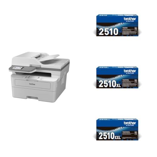 Brother MFC-L2960DW imprimante Multifonction Laser A4 1200 x 1200 DPI 34 ppm WiFi TN2510 - Cartouche de Toner Originale - Noir and TN2510XL