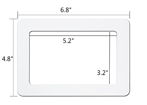 Gracesdawn Magnetic Photo Frame, Refrigerator, Dishwasher Photo Wall With Metal Surface Of Iron, Held 4 × 6 Inch Photo 5 Pieces, Color Choice (Red) #TOP2