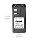 LIENIAO (2PCS) HNN9013D Battery HNN9008A [2025 New Version] for Motorola HT750 HT1250 HT1250 LS PR860 GP140 GP240 GP280 GP320 GP328 GP338 GP340 GP360 GP380 GP540 GP640 MTX950 PRO5150 Battery