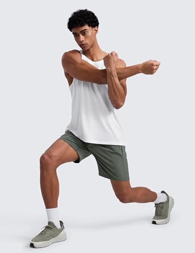 Image of CRZ YOGA Linerless Workout Shorts 7'' | Lightweight, Quick Dry, Running, Pockets, for Men