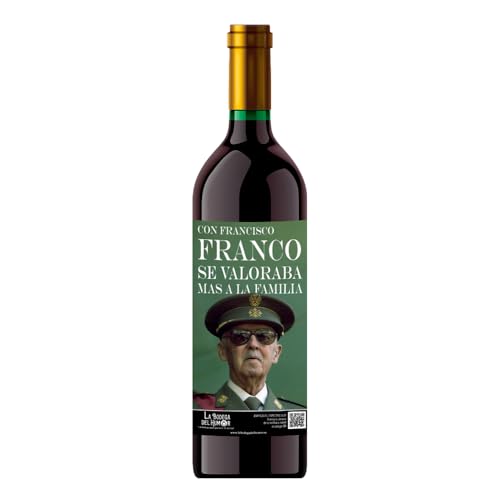 Vino Tinto 750ml con Mensaje Humorístico + QR con Vídeo Sorpresa – Regalo Original Español para Colegas, Familia o Celebraciones