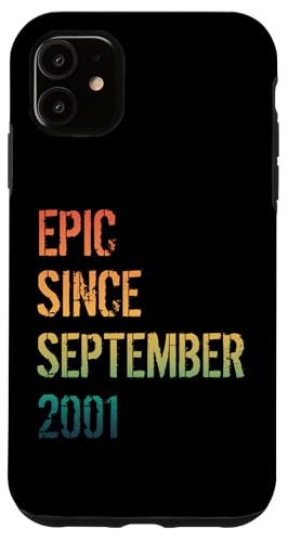 Carcasa para iPhone 11 23 Cumpleaños Hombres Mujeres Nacidos En Septiembre 2001