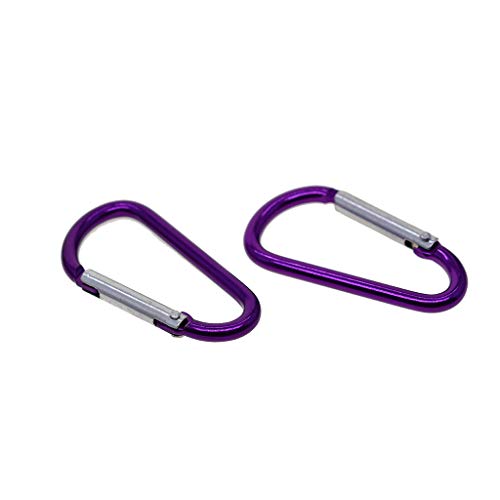 F Fityle 20pcs Pequeno Mosquetão D Anel De Escalada Snap Gancho Camping Chaveiro Lote Cadeia