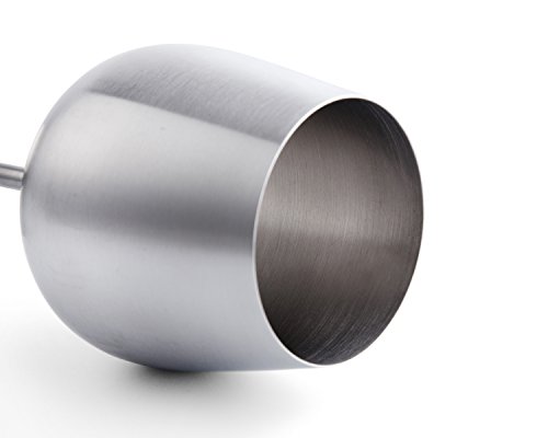 JILLMO ステンレススチールステムワイングラス 2個セット