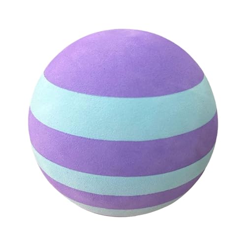 Ysyqkn Bola de Masaje Portátil para Aliviar Tensiones en Hombros Cuello Espalda y Pies Elaborada en Material EVA Cómodo Adecuada para Rutinas de Fitness, Azul Violeta 12.5cm