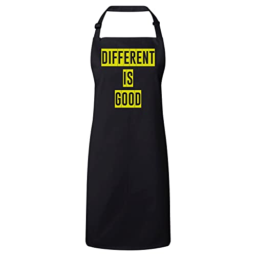 Tablier cuisine premium noir different is good de qualité supérieure pour gastronome