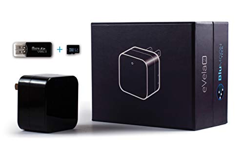 Spy Camera Wireless Hidden USB Wall Charger Surveillance Nanny cam for Home Security - Camaras Espias Ocultas Camara Espia - 1080P Video w/ 32GB Micro-SD Card Included ~ BluMoonTech ~ eVela2