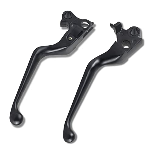 NTHREEAUTO Black Brake Clutch Lever Hand Levers Compatible with Harley