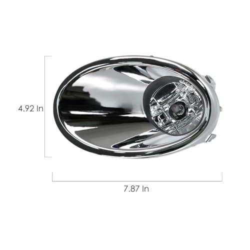 Feu antibrouillard avec cache chromé premium pour Qashqai J10