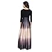 S.L. Fashions Womens Long Satin Ombre Mother of The Bride Dress, Wedding Guest, Formal Party Gown (Petite and Regular Sizes)