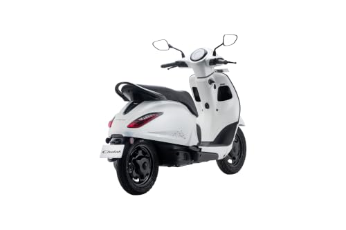 Image of Chetak C3001 by Bajaj Auto High Speed Electric Scooter with charger - Cyber White - Ex-Showroom