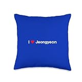 I Love Jeongyeon I Heart Jeongyeon Throw Pillow, 16x16, Multicolor