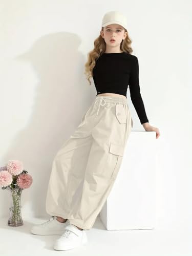 Image of TAGAS Cargo for Girls|Joggers for Girl| Cotton Cargo for Girls |girlscargo Lower|Relaxed Trouser(GC-45)