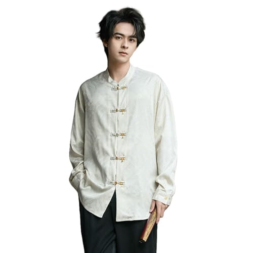 Chemise jacquard homme style chinois fluide pour vos loisirs
