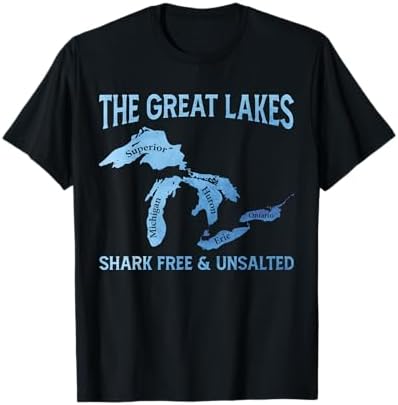 The Great Lakes Shark Free & Unsalted Michigan T-Shirt