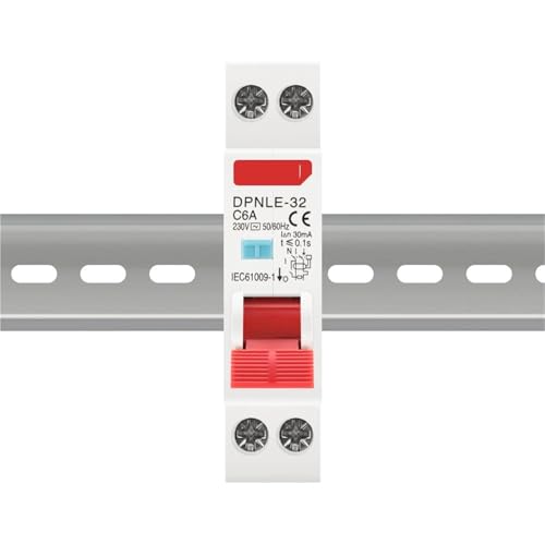 Disjoncteur différentiel 1P+N 16A 6KA AC 230V pour tableau électrique résidentiel