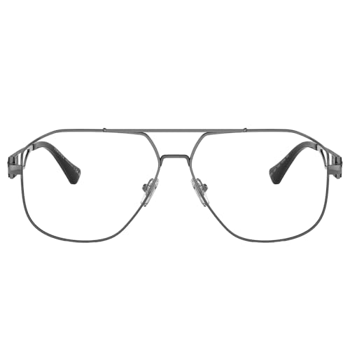 Image of Versace VE 1287 1001 Gunmetal Metal Pilot Eyeglasses 59mm