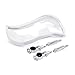 TTRS store 1 paire 22mm 28mm Motocross poignée de la poignée de la barre de barre de barre de la barre de main pour Yamaha YZ YZF WR WRF TTR 125 250 400 450 avec autocollants ( Color : White )