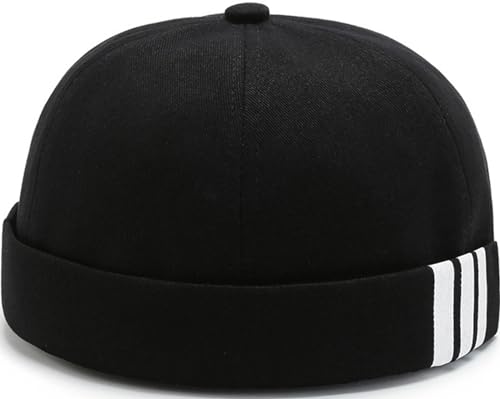 Image of Dome Brimless Hats for Women Men Beanie Docker Cap Sailor Skull Cap