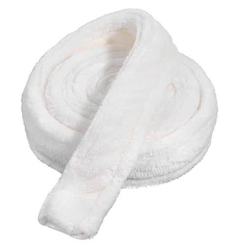Classicseali 180 × 4,5 cm cinturón de albornoz para mujer, antiencogimiento y antiarrugas para hotel, hogar, excursión, bata blanca cinturón de poliéster (blanco)