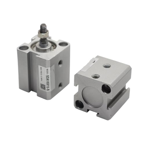 Cilindro neumático doble efecto compacto SDA12 con carrera de 16 mm para sistemas industriales 3