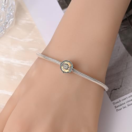 KUNSIR Charms Beads fits Pandora Charm bracelets for Woman 925 Sterling Silver Dangle Pendant Bead Jewelry Beads Gifts Happy Birthday Charms for Women Bracelet&Necklace4