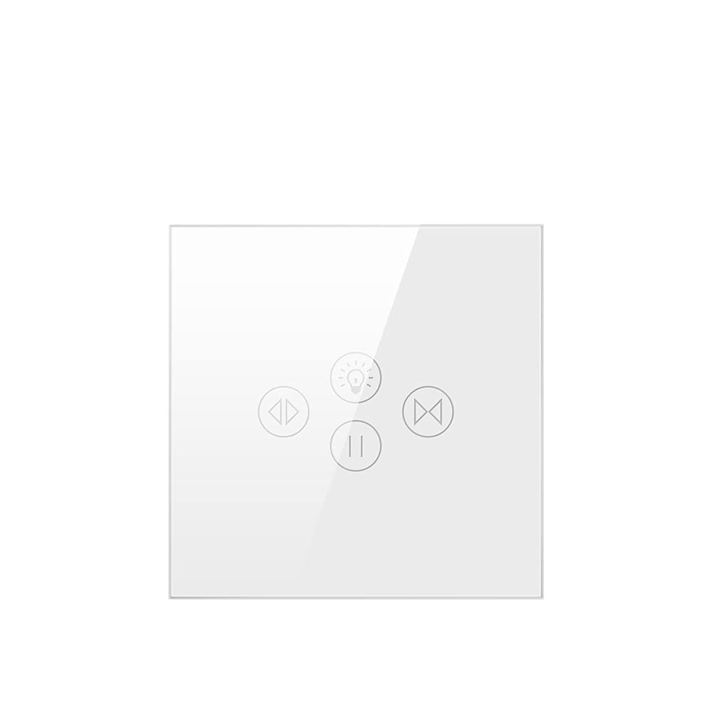 Interrupteur Volet Roulant Connecté WIFI Roller Shutter Rideau Interrupteur de lumière pour les stores motorisés électriques(WHITE)