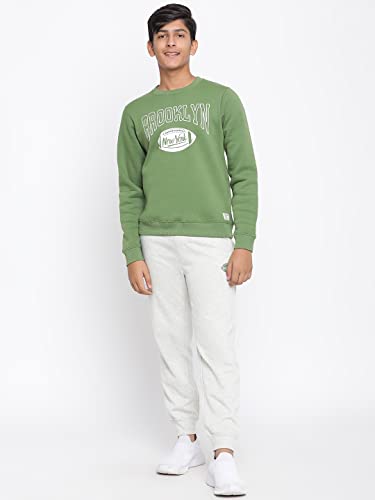 Image of Li'l Tomatoes Boys Fleece Winter Tracksuit Set | Full Sleeve Sweatshirt & Track Pant | Soft & Warm | 7-16 Years