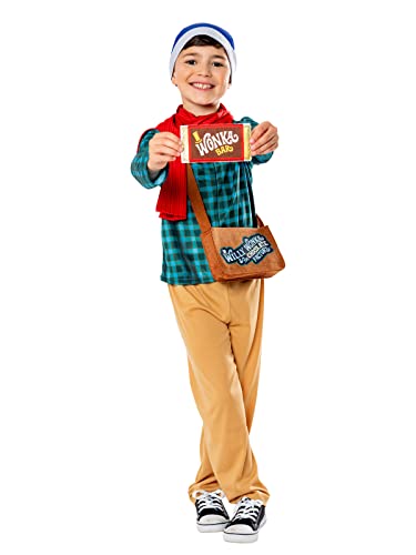 Rubies Disfraz oficial de Willy Wonka y The Chocolate Factory Charlie Bucket para niños, talla S de 3 a 4 años