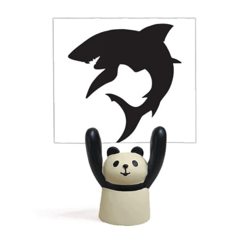 Support pour mémo panda bleu océan pour bureau et télétravail