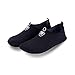 PTHTECHUS Strandschuhe Herren Frauen, Aqua Schuhe Badeschuhe, Aquaschuhe für Jungen Mädchen Kinder Schwimmschuhe Wasserschuhe, Sommer Barfussschuhe, Schnell Trocknend Schuhe Surfen Yoga,Schwarz,42/43