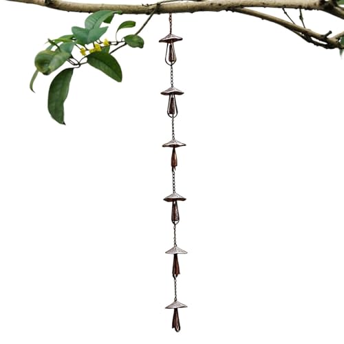 Chaîne récuperatrice d'eau de pluie extérieure antirouille et décorative - 2
