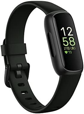 （19:00時点） Fitbit Inspire 3 フィットネストラッカ― ミッドナイトゼン／ブラック スマートウォッチ/iPhone対応/アンドロイド対応/最大10日間のバッテリー/心拍計/睡眠スコア [日本正規品]