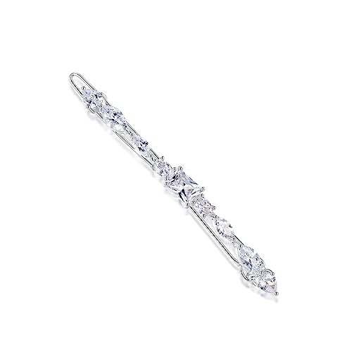 14k Gold Waterdrop and Flower Crystal Hair Pins, Fashion Bridal