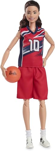 Barbie Signature Doll Sue Bird with No. 10 Uniform Clothes & Basketball Accessory