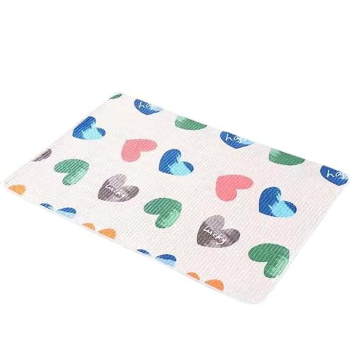 Odot Empapadores Reutilizables Cama Adultos, Empapadores Acolchado Absorbentes Lavables Protector de Cama Impermeable para Silla de Ruedas, Incontinencia (Amor corazón B,90x105cm)