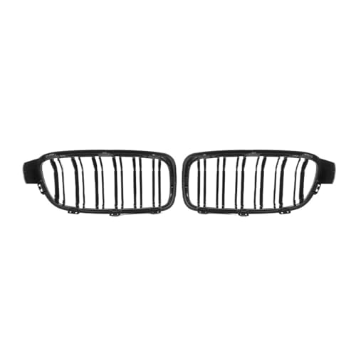 Grille de capot BMW F30 F31 F35 double lame noir brillant protection radiateur et style