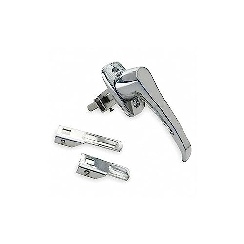 Cam Latch, Nonlocking, Chrome, L Handle